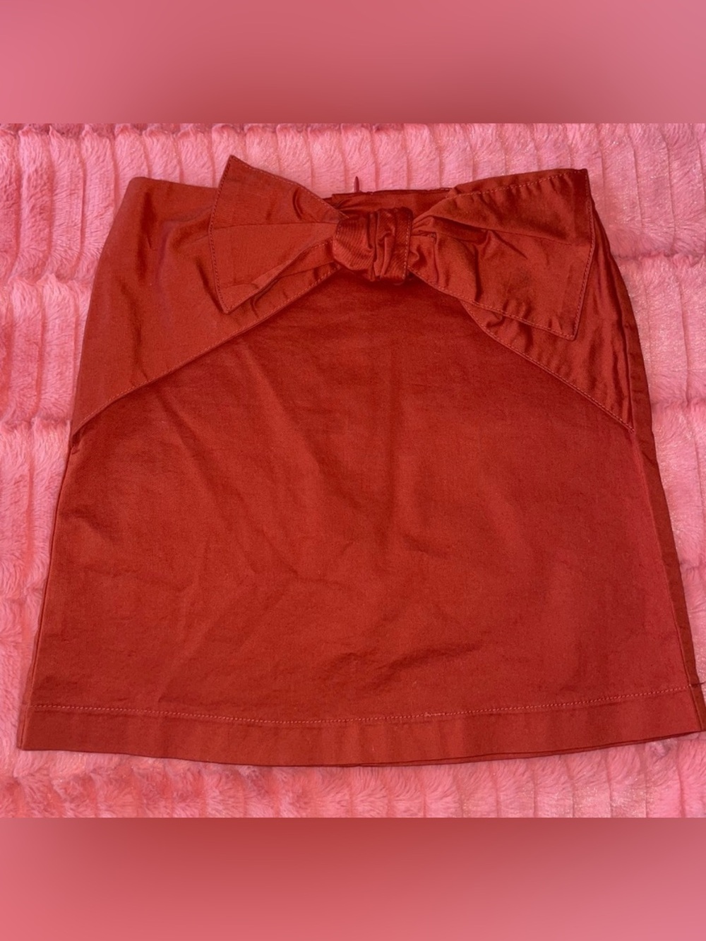 Habitual Girls Orange Mini Skirt with Bow